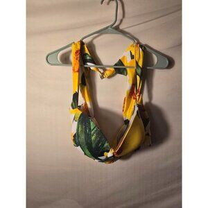 Sexy Bikini Swimsuit Top‎ Molded Cups Hot Womens Plus Size 3XL Shein Yellow